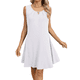 thumbnail image 2 of Vestido de Verano para Mujer, Color Liso, Cuello Redondo, Plisado, Sin Mangas, con Bolsillos, , Talla M, 2 of 9