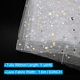 thumbnail image 2 of 5 Yards Tulle Fabric, 63inch Glitters Tulle Fabric Rolls Sequin Ribbon Netting Fabric for Tutu Skirt Dress, White, 2 of 6
