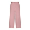 thumbnail image 5 of Kaemgyyd Work Trousers for Women Comfy Lounge Wide Leg Cropped Trousers High Waisted Work Business Pants with Pockets, 5 of 7