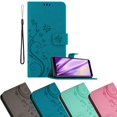 thumbnail image 1 of Samsung Galaxy A7 2018 Funda protectora - con Blumenmuster y Kartenfach, 1 of 6