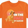 thumbnail image 3 of The Lion King - Simba - I Laugh in the Face of Danger - Toddler & Youth Short Sleeve Graphic T-Shirt, 3 of 5