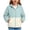 Sky Blue, variant on Coerni Boys& Girls 50 Sun Hoodie Jacket Color Block Long Sleeve Full Zip Sun Protection Coats Summer Outdoor Lightweight Kids Clothes