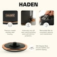 thumbnail image 3 of Open Box Haden Heritage 1.7L Stainless Steel Electric Water Tea Kettle, Black, 3 of 9
