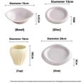 thumbnail image 3 of Pekkaxy Mushroom Dinnerware Set, 4-Piece Ceramic Bowl Plate Cup Saucer, Whimsical Table Setting for Breakfast and Desserts, 3 of 8