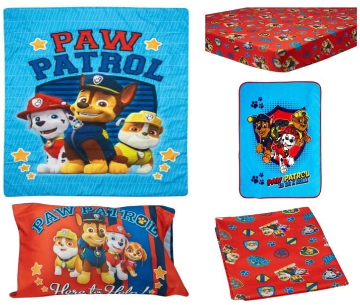 paw patrol crib sheet set