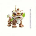 thumbnail image 2 of Steadline Traditional Lion Dance 2D Acrylic Pendant - Red White Chinese Cultural Wall Decor - Flat Hanging Ornament for Home Office - Festival Decoration for Spring Festival Celebration, 2 of 9