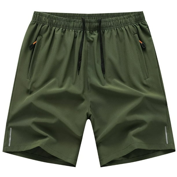 Pantalones cortos informales de verano para hombre Shorts transpirables de playa de seda de hielo comodos para Fitness baloncesto deportes correr Walmart en linea