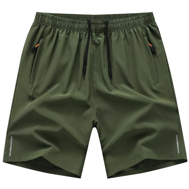 Pantalones cortos informales de verano para hombre, Shorts transpirables de playa de seda de hielo, cómodos, para Fitness, baloncesto, deportes, correr