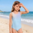 thumbnail image 2 of Grblisyd Girls Swimsuits Size 10-12 Cute Cartoon Raceback One Piece Swimwear Crew Neck Beach Bathing Suit, 2 of 6