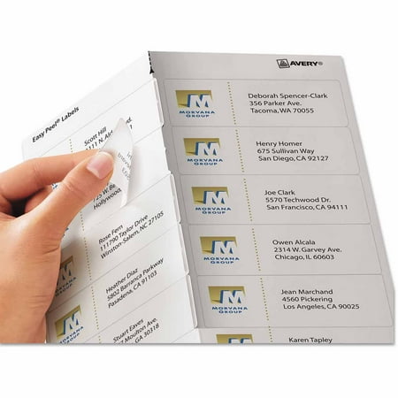Avery Easy Peel Mailing Labels for Inkjet Printers, 1-1/3