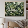 thumbnail image 2 of Designart "Wisdom of Sage Herbs I" Extra Large Floral Framed Wall Art - Traditional Green Herbs Hallway Framed Wall Art Decor, 2 of 7
