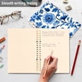 thumbnail image 4 of FORMRS 1-Subject Spiral Notebook 8" x 5" College Ruled 60 Refillable Sheet A5 Hard Cover, 2 Pack, Blue Floral Pattern, 4 of 7