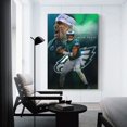 thumbnail image 3 of Poster Jalen Hurts American Football Player Art Canvas Art Poster and Wall Art Picture Print Modern Family bedroom Decor Posters 16x24inch(40x60cm), 3 of 6