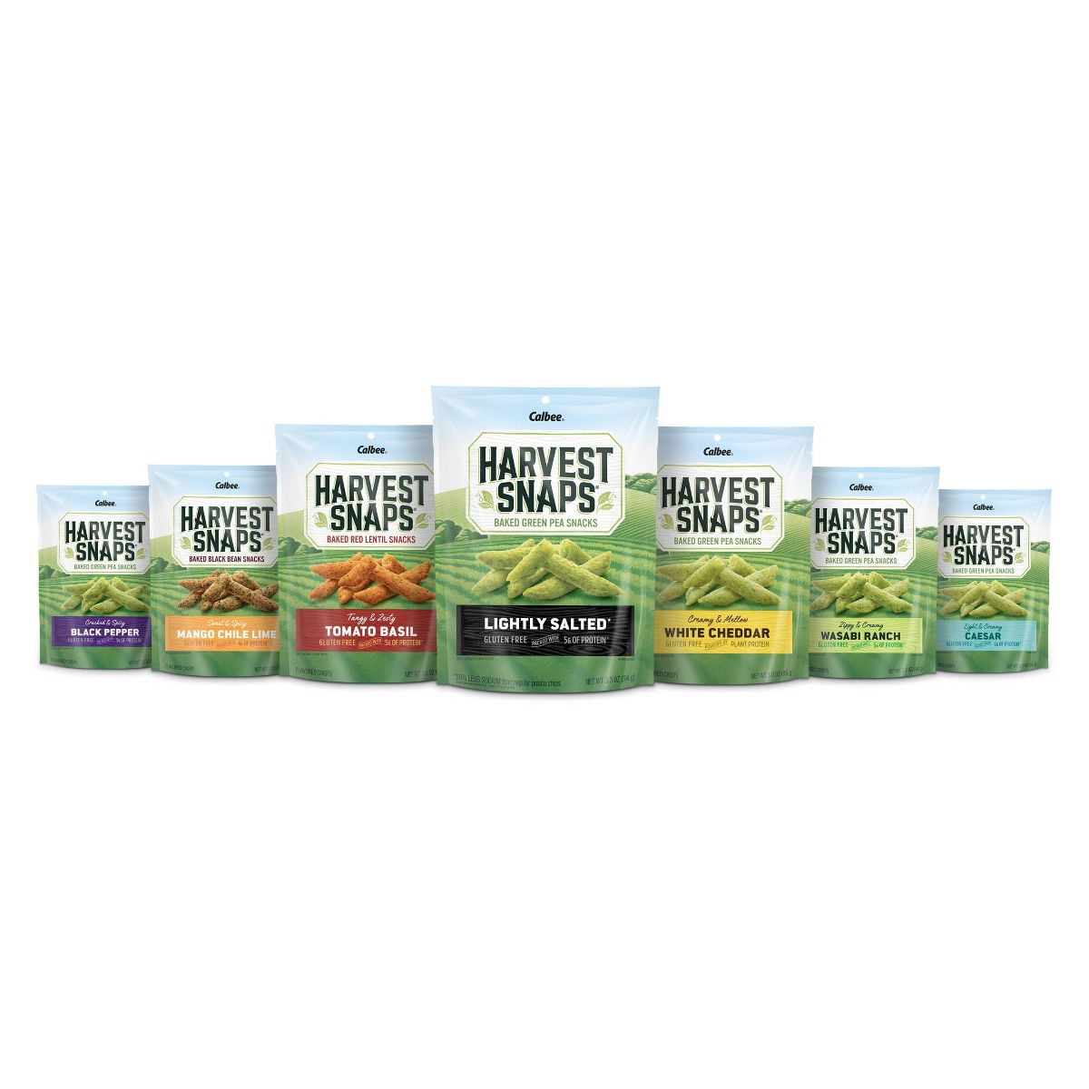 Harvest Snaps Tomato Basil Baked Red Lentil Snacks 8.5oz (Pack of 2)