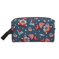 thumbnail image 2 of Uemuo Gnome Love USA Pattern Portable Toiletry Bags with Handle, Waterproof travel Make up Bags for Women, Large Capacity Travel Cosmetic Bags, 2 of 9