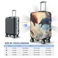 thumbnail image 6 of Fotbe Cloud Red And Blue Dragon Luggage Cover Protector,Suitcase Protector,Scratch and Dirt Resistant,Fits 18-32 Inch Luggage-X-Large, 6 of 9