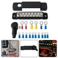thumbnail image 3 of 12 Point Busbar Bus Bar Power Distribution Block 180A 12V Dc Pair Black Red, 3 of 4