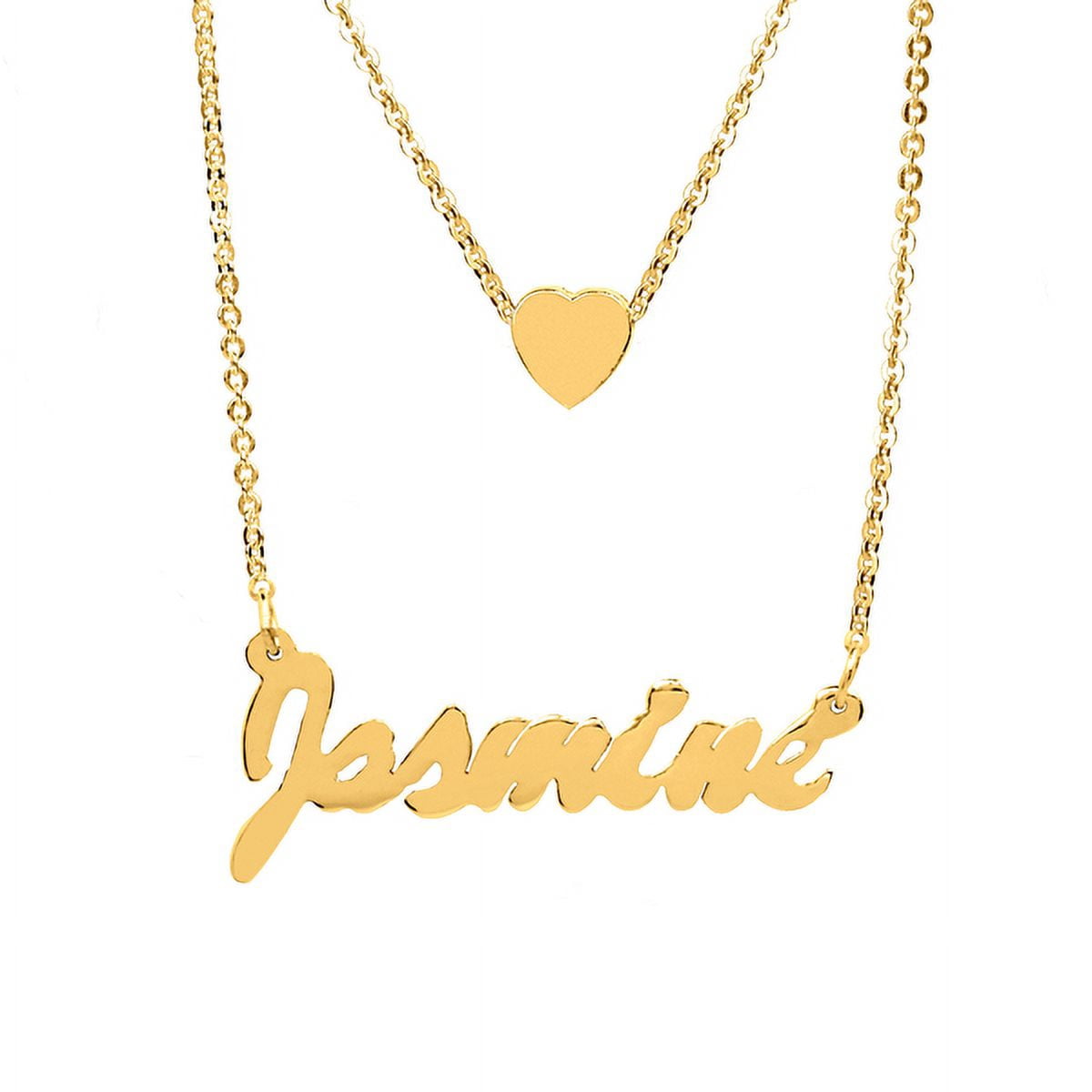 Personalized Name Necklace With Heart