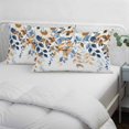 thumbnail image 4 of Orange Blue Botanical Lumar Pillow Covers, Weeping Fall Eucalyptus Leaves Soft Breathable Throw Pillow Cases with Invisible Zipper, Decorative Pillowcase Pillows Protectors for Sofa Bed Chair 16"x24", 4 of 9