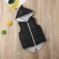 thumbnail image 2 of One opening Kids'  Zipper Vest Dinosaur Cotton-Padded Waistcoat Jacket, 2 of 5