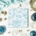 thumbnail image 2 of 200 Pcs Light Blue Floral Paper Napkins Bulk Disposable Guest Hand Towels for Bathroom Blue and White Cocktail Dinner Napkins for Wedding Bridal Shower Baby Shower Birthday Table Party Supplies, 2 of 13