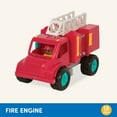 thumbnail image 6 of Battat Fire Engine Toy Truck with 2 Firefighter Figurines, Toddler and Preschool Toys, 6 of 8