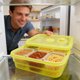 thumbnail image 4 of Recipiente plegable de silicona para almacenar alimentos con válvula de escape: caja dispensadora a prueba de fugas que ahorra espacio para la cocina, picnics, almuerzos y acampadas., 4 of 6