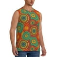 thumbnail image 2 of Balery Abstract Pattern Men's Sleeveless Muscle Shirts Workout Tank Top, Moisture Wicking, Odor Protection-Medium, 2 of 8