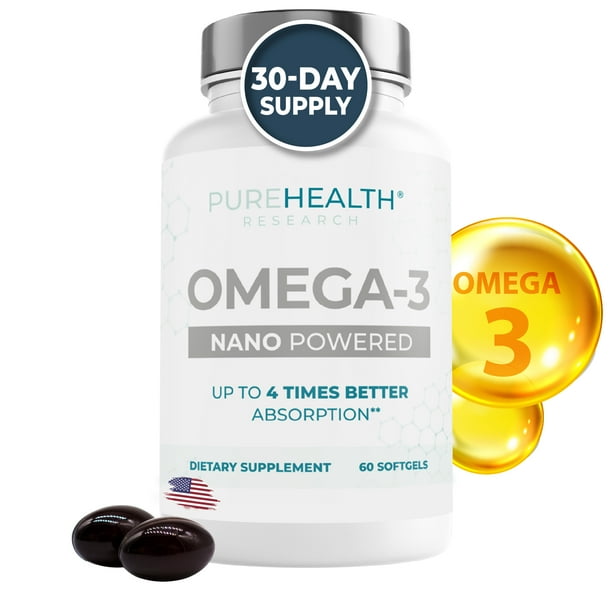 Nano Omega 3 Higher Absorption Omega 3 Fish Oil, EPA, DHA