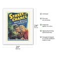 thumbnail image 2 of Street of Chance - Starring Burgess Meredith and Claire Trevor - Vintage Film Noir Movie Poster c.1942 - Fine Art Rolled Canvas Print 16in x 20in, 2 of 4