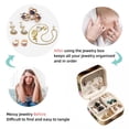 thumbnail image 4 of Easter Travel Portable Square Jewelry Display Case: Storage Solution for Rings, Earrings, Necklaces, Bracelets, and More! Ideal for Girls and Women: Jewelry Stand, Display, and Box in One, 4 of 6