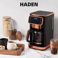 thumbnail image 6 of Haden Dual Brew 12 Cup Hot and Ice Digital Brew Coffee Maker, Black/Copper, 6 of 9