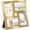 Pale Gold, variant on Collage Picture Frames, 4x6 for Wall Decor, Multi Family Photo for Gallery Decor, Hanging Display, Set of 4, Pale Gold URPF025A01