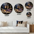 thumbnail image 4 of Designart "Christmas Celebration with Champagne II" Wine & Champagne Oversized Wall Clock, 4 of 5
