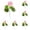 B, variant on 6 Pcs Geranium Bush 11.23 Inch for Table Centerpiece, Artificial Polyester Flowers for Indoor Decor, Geraniums for Assortment and Home Decoration, Artificial Decor, White