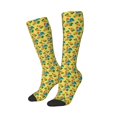 thumbnail image 2 of Bingfone Compression Socks for Women and Men Long Socks for Running Athletic Cycling Nurse-Roosters And Sunflowers, 2 of 8