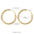 thumbnail image 5 of [Clearance]Hoop Earring Set of 3 Gold Plated Hoop Earrings for Women 25 40 & 70mm, 5 of 7