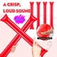 thumbnail image 5 of Bastones de plástico grueso Thunder Sticks cssopenss, 50 unidades, color rojo, 5 of 7