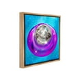 thumbnail image 4 of Stupell Industries Disco Ball in Pool Abstract Painting Brown Floater Framed Canvas Art Print Wall Art, 25 x 25, 4 of 10