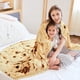 thumbnail image 5 of Burritos Tortilla Manta de harina gigante de doble cara para su familia, 285 GSM, manta de taco de franela suave y acogedora (Beige, 71") JM  Cocina, Decoración y Otros, 5 of 5