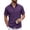 Purple, variant on COOFANDY Men's Summer Casual Short Sleeve Button Down Shirt - Untucked Fit Dress Shirt with Pocket