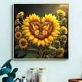 thumbnail image 5 of JYLMOOD DIY Paint by Number for Adults, Easy Painting by Numbers for Gift Home Wall Decor 16x16in without Frame, Colored Canvas - Sunflower Butterfly, 5 of 5