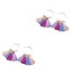 thumbnail image 2 of Sonducket Pendientes de araña Moda Bohemia Étnica Abanico Borla Oreja Cuelga Aro Pendiente Día de San Valentín Niñas Accesorios de boda Type6 NO6 Sonducket CBP455341, 2 of 5