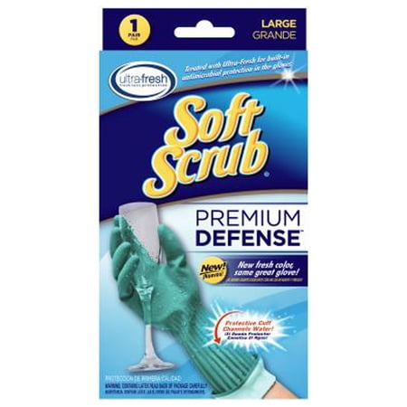 Soft Scrub 12813-16 Premium Defense Rubber Gloves Large - Quantity 6