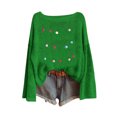 thumbnail image 4 of Winter Saving Talove Long Sleeve Shirts for Women Funny Graphic Sweatshirt Women Fall Clothes Top Tee Womens Tops Casual 3/4 Sleeves Christmas Shirts, 4 of 6