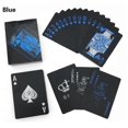 thumbnail image 1 of Waterproof Plastic Poker Playing Cards, Black PVC Poker Table Cards Classic Magic Tricks Tool Deck (54pcs), 1 of 5