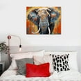 thumbnail image 4 of GOSMITH  Elephant Decorative Art Canvas African Elephant Painting Animal Canvas Art African Elephant Decor Home Decor Elephant Animal Canvas Pictures for Living Room Decoration, 4 of 4