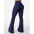 thumbnail image 3 of Leggings acampanados YEOREO Kalie Scrunch azul marino para mujer, 3 of 6
