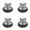 4pcs, variant on Stainless Steel Wire Scrub Brush with Metal Handle, Heavy-Duty Rust-Resistant Cleaning Scrubber for Cast Iron Pans, Pots, Griddles, BBQ Grills, Oven Trays & Burnt Grease Removal