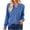 Blue, variant on Christmas! Ohufall Womens Tops, Women's Fashion Deep V- Neck Solid Button Long Sleeve Blouse Shirt Top Womens Fashion